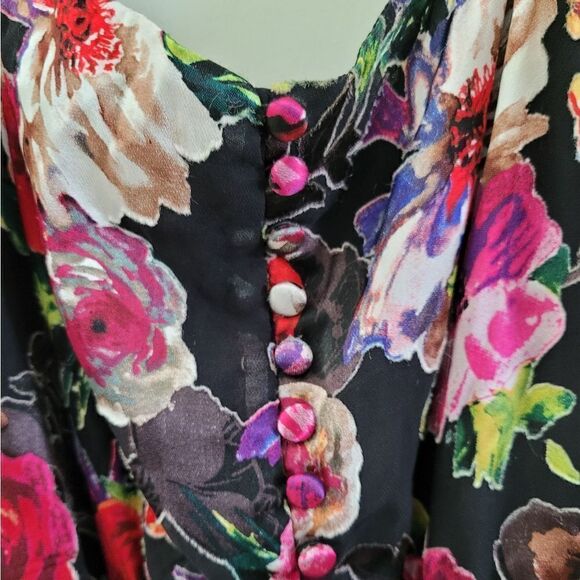 Alice + Olivia Mina puff sleeve mini dress size 4 - Picture 8 of 16